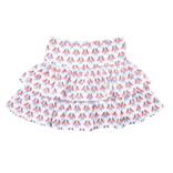 Lila + Hayes Lila + Hayes Maggie Tiered Skort - Stars, Stripes, & Bows