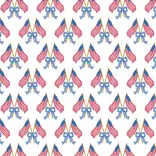 Lila + Hayes Lila + Hayes Maggie Tiered Skort - Stars, Stripes, & Bows