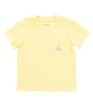 Itsy Bitsy Itsy Bitsy Pocket Tee - Sailboat