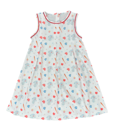 James & Lottie *Pre-Order* James & Lottie Penny Pleat Dress - Keep Your Eye on the Ball