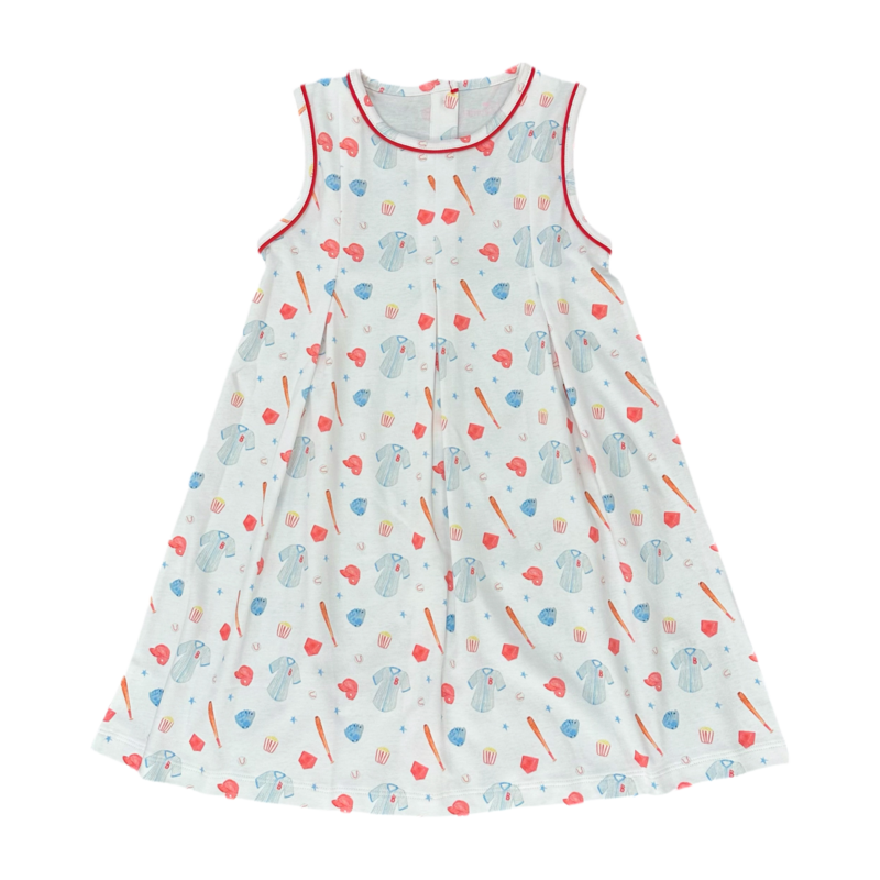 James & Lottie *Pre-Order* James & Lottie Penny Pleat Dress - Keep Your Eye on the Ball