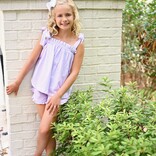 James & Lottie James & Lottie Kinley Ruffle Shorts - Lavender