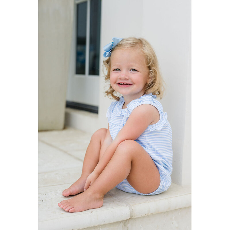 James & Lottie James & Lottie Rosie Bubble - Light Blue Stripe