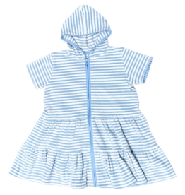 James & Lottie *Pre-Order* James & Lottie Terrycloth Coverup - Blue Stripe