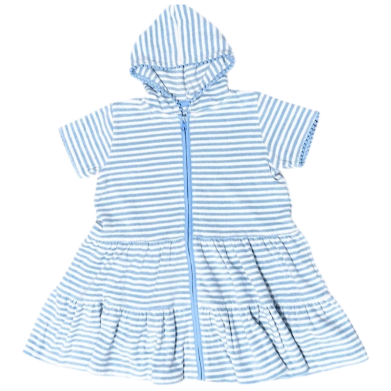 James & Lottie *Pre-Order* James & Lottie Terrycloth Coverup - Blue Stripe