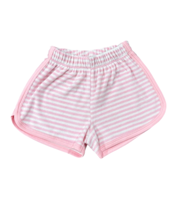 James & Lottie James & Lottie Terrycloth Shorts - Pink Stripe