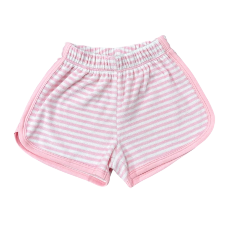 James & Lottie *Pre-Order* James & Lottie Terrycloth Shorts - Pink Stripe