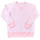 James & Lottie James & Lottie Terrycloth Sweatshirt - Pink Stripe