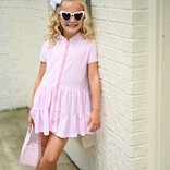 James & Lottie James & Lottie Terrycloth Coverup - Pink Stripe