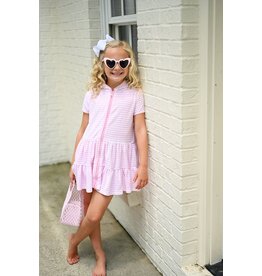 James & Lottie James & Lottie Terrycloth Coverup - Pink Stripe