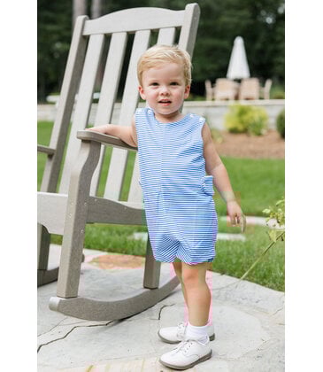 James & Lottie *Pre-Order* James & Lottie Reed Jon Jon - Royal Blue Stripe
