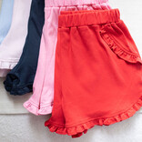 James & Lottie James & Lottie Kinley Ruffle Shorts - Red