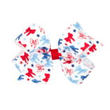 Wee Ones Wee Ones Medium Patriotic Bow Print Bow