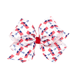 Wee Ones Wee Ones King Flag Print Bow