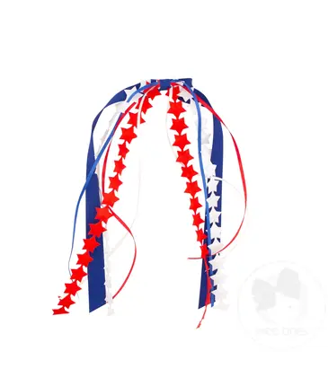 Wee Ones Wee Ones Satin Stars w/ Streamers Hair Clip