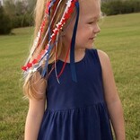 Wee Ones Wee Ones Satin Stars w/ Streamers Hair Clip