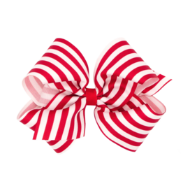 Wee Ones Wee Ones King Red Nautical Stripe Bow