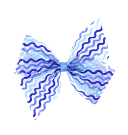 Wee Ones Wee Ones King Wee Splash Blue Printed Bow