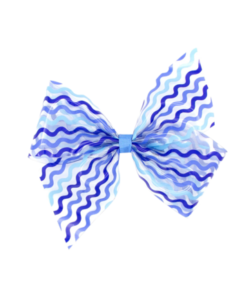 Wee Ones Wee Ones King Wee Splash Blue Printed Bow