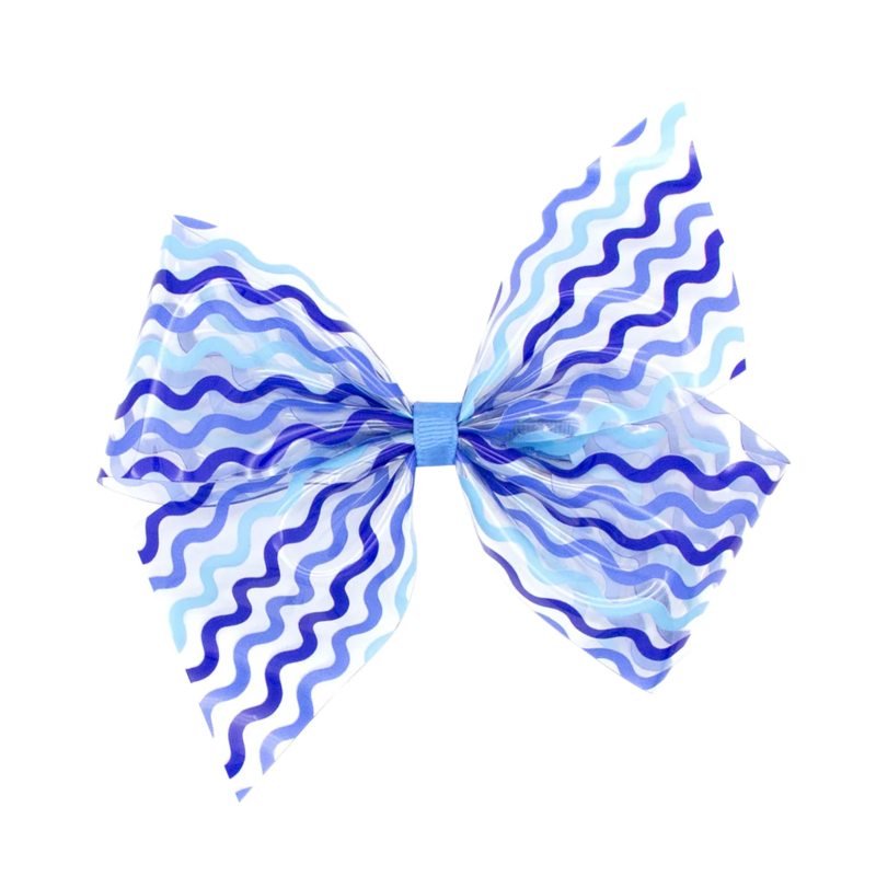 Wee Ones Wee Ones King Wee Splash Blue Printed Bow