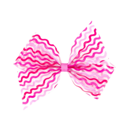 Wee Ones Wee Ones King Wee Splash Pink Printed Bow