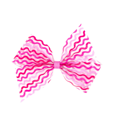 Wee Ones Wee Ones King Wee Splash Pink Printed Bow