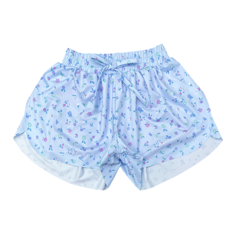 Be Elizabeth Be Elizabeth Butterfly Shorts - Blue Floral