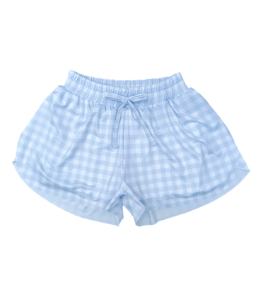 Be Elizabeth Be Elizabeth Butterfly Shorts - Blue Gingham