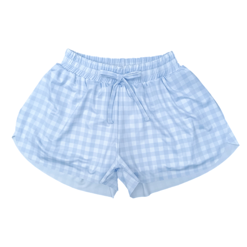 Be Elizabeth Be Elizabeth Butterfly Shorts - Blue Gingham