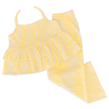 Squiggles Squiggles Yellow Ruffle Top & Pant Set