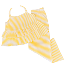 Squiggles Squiggles Yellow Ruffle Top & Pant Set