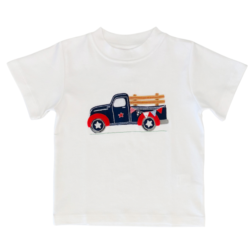 Squiggles Squiggles Patriotic Truck T-Shirt