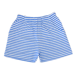 Luigi Luigi Dark Chambray Stripe Jersey Shorts w/ Pockets