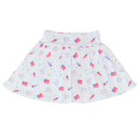 Luigi Luigi Patriotic Print Skort