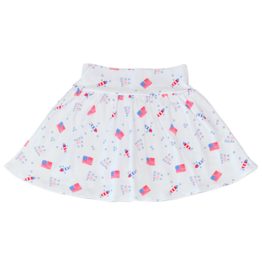 Luigi Luigi Patriotic Print Skort