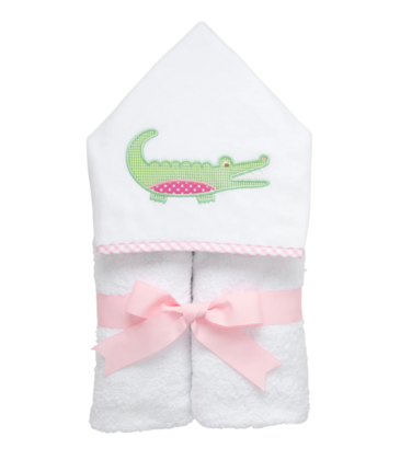 3 Marthas 3 Marthas Pink Alligator Everykid Towel