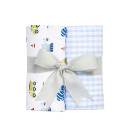 3 Marthas 3 Marthas Dump Truck Set of Two Burp Cloths