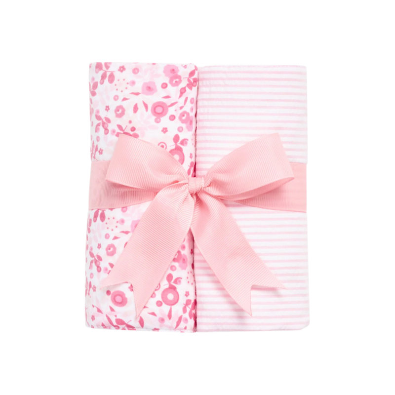 3 Marthas 3 Marthas Flamingo Set of Two Burp Cloths