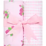 3 Marthas 3 Marthas Strawberry Set of Two Burp Cloths