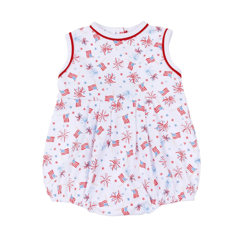 Magnolia Baby Magnolia Baby A Sparkly Fourth Sleeveless Bubble