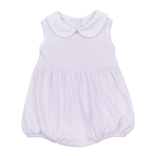 Magnolia Baby Magnolia Baby Pink Mini Stripes Collared Sleeveless Bubble