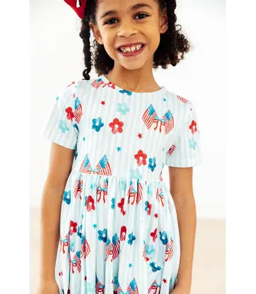 Mila & Rose Mila & Rose Home of the Brave Pocket Twirl Dress