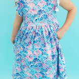 Mila & Rose Mila & Rose Seaside Shells Flutter Twirl Dress