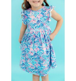 Mila & Rose Mila & Rose Seaside Shells Flutter Twirl Dress