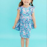 Mila & Rose Mila & Rose Seaside Shells Flutter Twirl Dress