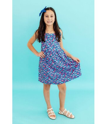 Mila & Rose Mila & Rose Fish in the Sea Ruffle Crossback Dress