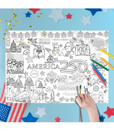 America 250 Coloring Placemats