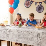 USA Patriotic America 250 Coloring Tablecloth