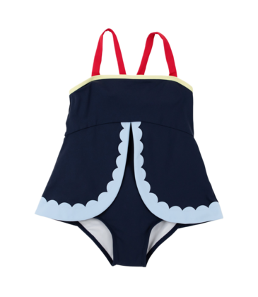 The Beaufort Bonnet Company TBBC Stratford Scallop Swimsuit - NN/RR/BSB/LWY