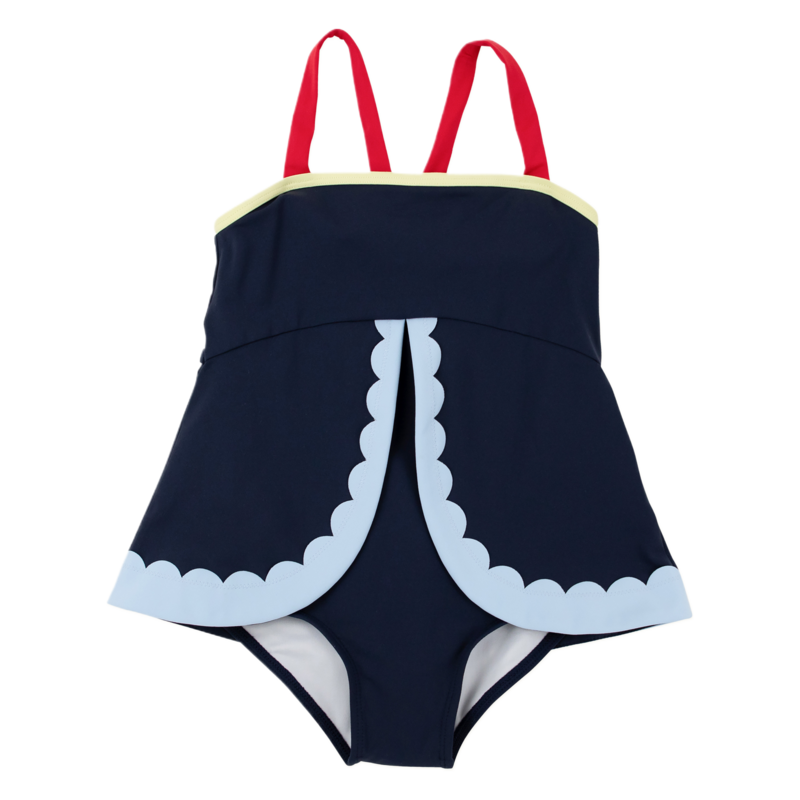 The Beaufort Bonnet Company TBBC Stratford Scallop Swimsuit - NN/RR/BSB/LWY